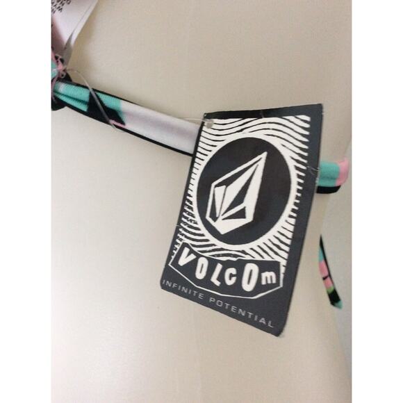 Volcom Swimwear Bikini Top Multicolor Striped - Picture 6 of 6